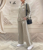 ست شومیز شلوار زنانه جنس لینن زنبوری کد ۴۵۵